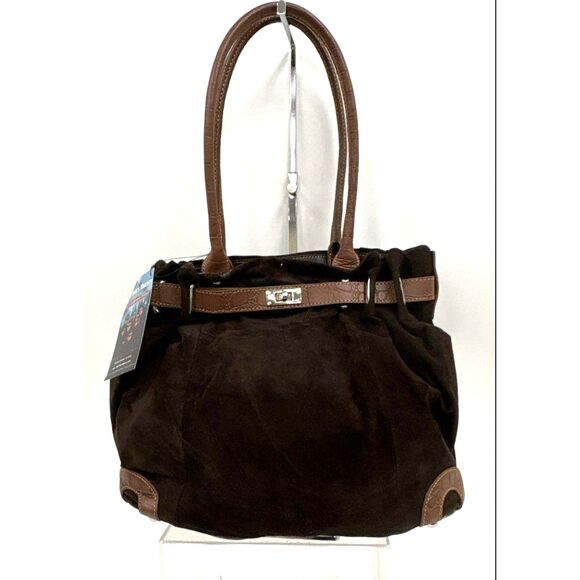 Handbags - NWT Gun Tote'n Mamas Brown Suede Hobo Bag Concealed Carry Purse NWT